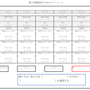 目標設定パワーシート（個人用）